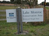 Lake Monroe Sign